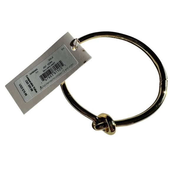 Kate Spade - Gold Sailors Knot hinged Bangle Bracelet, NWT - Picture 3 of 6